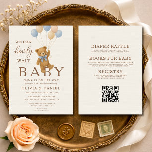 All in One Bearly Wait Paare-Baby-Party Einladung