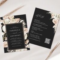 All in one Boho Protea Pampas Grass Black Wedding