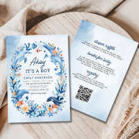 All in One Boy's Under the Sea Blue Baby Shower