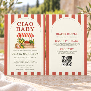 All in One Ciao Baby Italienischer Markt Baby Show Einladung