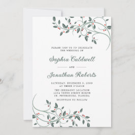 All in one Delicate Christmas Botanicals Einladung