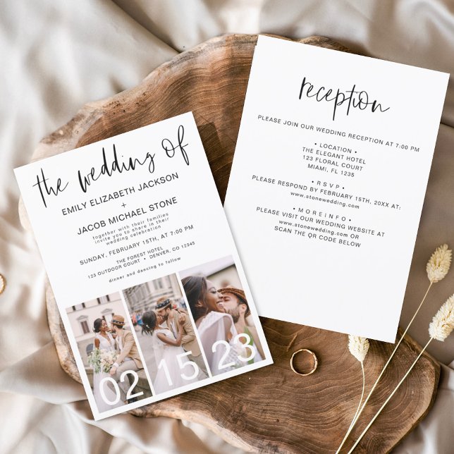 All in One Die Hochzeit des Minimalistischen Einladung (Von Creator hochgeladen)