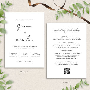 All-in-One Elegant Modern Handwriting Schriftart H Einladung