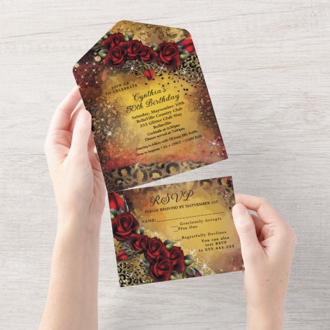 ALL IN ONE Event Einladung (Abreißen)