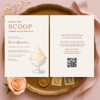 All in One Here's the Scoop Eiscreme-Baby-Party