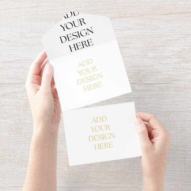 All in One Invitation All-in-One-Einladung (Abreißstreifen)