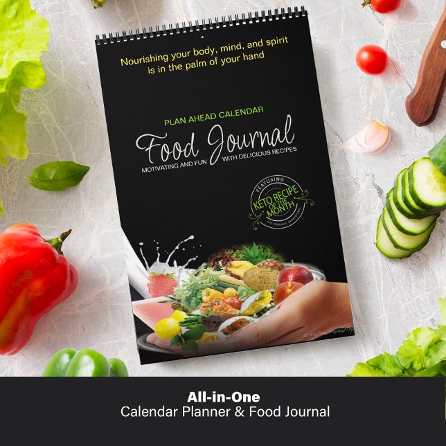 All-in-One-Kalender-Planer & Food-Journal Kalender (All-in-One Calendar Planner and Food Journal)