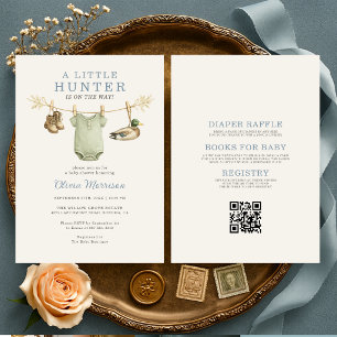 All in One Little Duck Hunter Baby Shower Einladung