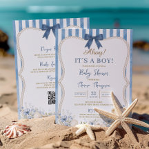 All In One Nautical Boy Segler Bär Baby Shower