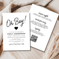 All in One Oh Boy Modern Minimalistisch Baby Dusch