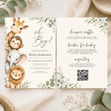 All in One Oh Boy Safari-Tier-Baby-Party für Junge