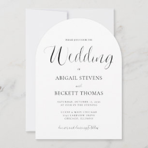 All In One Simple Classic Script Hochzeit Einladung