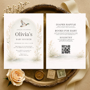 All in One Stockenten-Baby-Party Einladung