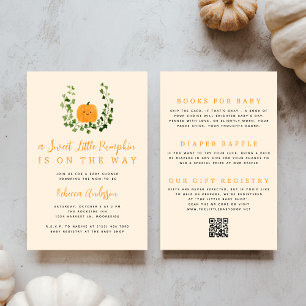 All in One Sweet Little Pumpkin Baby Shower Einladung