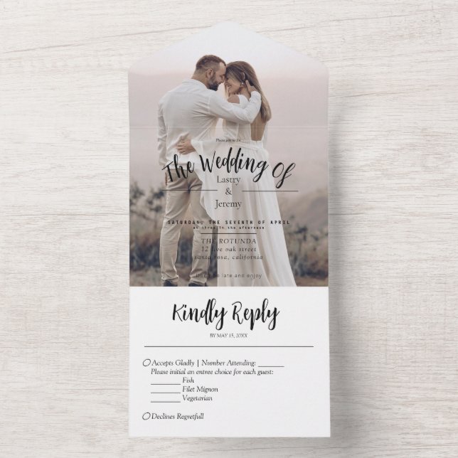 All in one Wedite Einladung (Innen Boden)