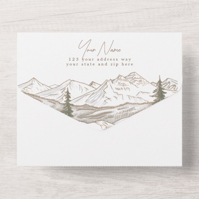 All in one Wedite Einladung (Rückseite)