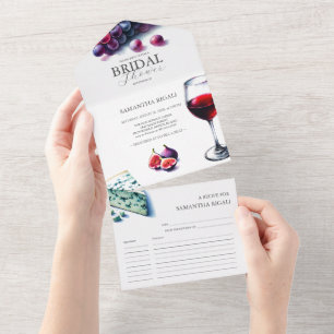 All-in-One-Wein-Hochzeitsbrause-Einladungen All In One Einladung