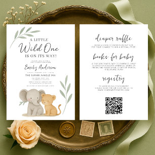 All in One Wild One Baby Shower Einladung