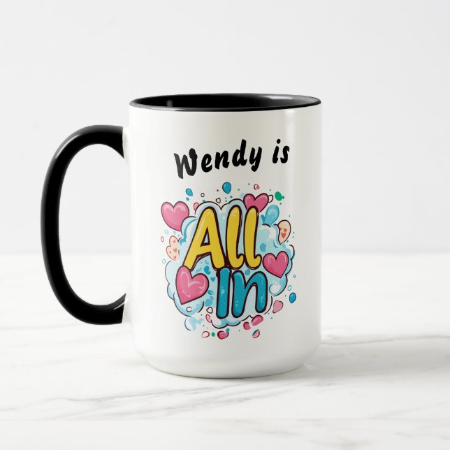All In" Personalisierte Kaffee-Tasse Tasse (Links)