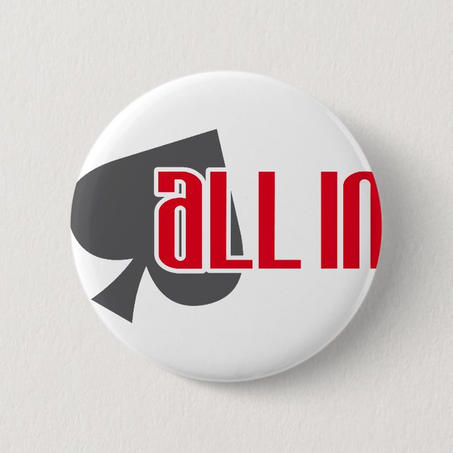All In Pik Spades Button (Vorderseite)