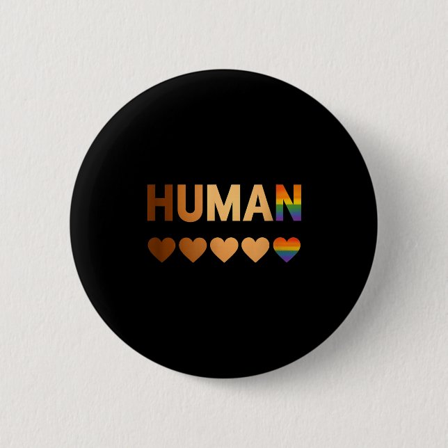 All-inclusive Hearts For Blm Racial Justice &amp;  Button (Vorderseite)
