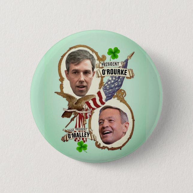 All Irish-American Presidential Ticket 2020 Button (Vorderseite)