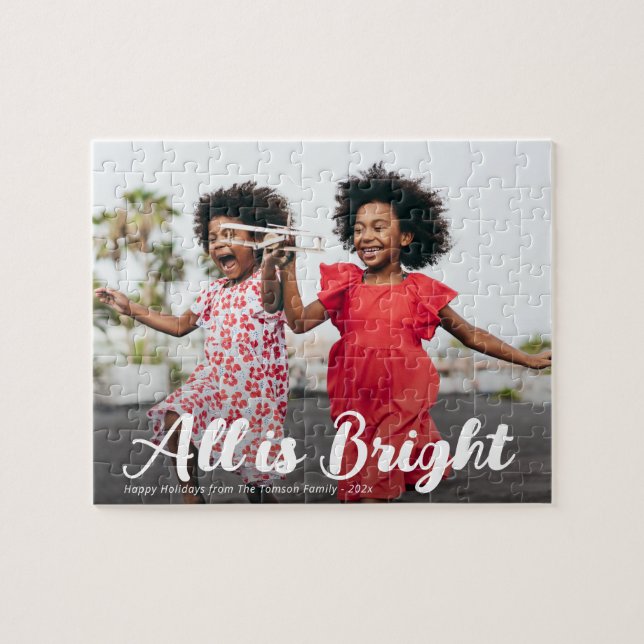 All is bright holiday puzzle (Horizontal)