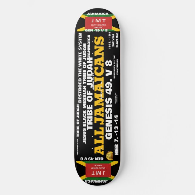 ALL JAMAICANS Skateboard (Vorderseite)