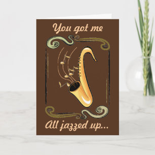 All Jazzed Valentine's Day Holiday Card Feiertagskarte