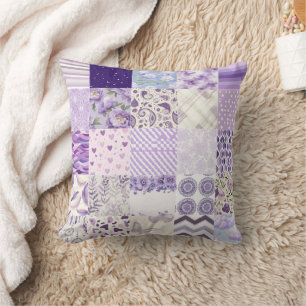 All Lavender Cheat Quilt Muster 2025 Kissen
