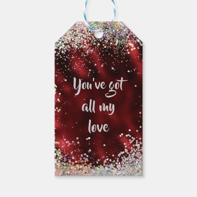 All meine Liebe Affirmation Erinnerung Geschenkanhänger (Vorderseite)