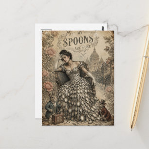 All Meine Löffel Sind Weg Fantasy Süße Kreaturen D Postkarte