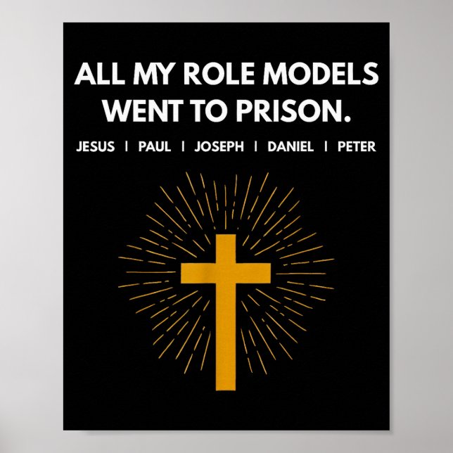 All meine Vorbilder kamen ins Gefängnis Jesus Lust Poster (Vorne)