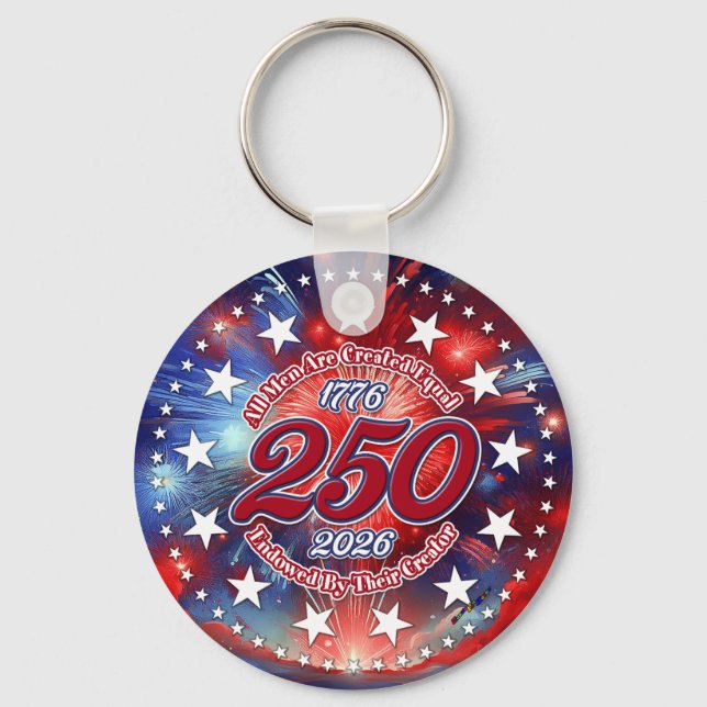 All Men Are Created Graphics Fireworks Clouds Schlüsselanhänger (Vorderseite)