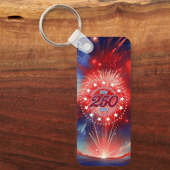 All Men Are Created Graphics Fireworks Clouds Schlüsselanhänger (Vorderseite)