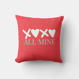 ALL MINE XOXO Valentine Shirt - Minimal Love Desig Kissen