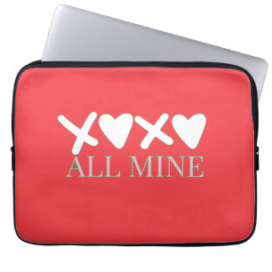 ALL MINE XOXO Valentins-Shirt - Minimalistisches L Laptopschutzhülle