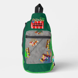 All My Friends are Zombies Druck Cut Nähtasche Crossbody Bag