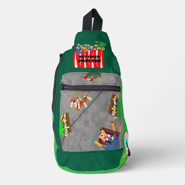 All My Friends are Zombies Print Cut Sew Bag Crossbody Bag (Vorderseite)
