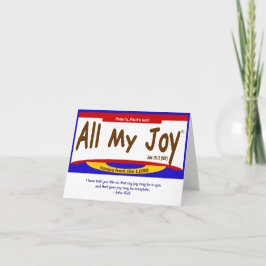All My JoyLord Note Card, Umschlag inbegriffen Karte