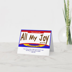 All My JoyLord Note Card, Umschlag inbegriffen Karte