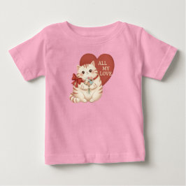All My Love Tabby Cat Baby T-shirt