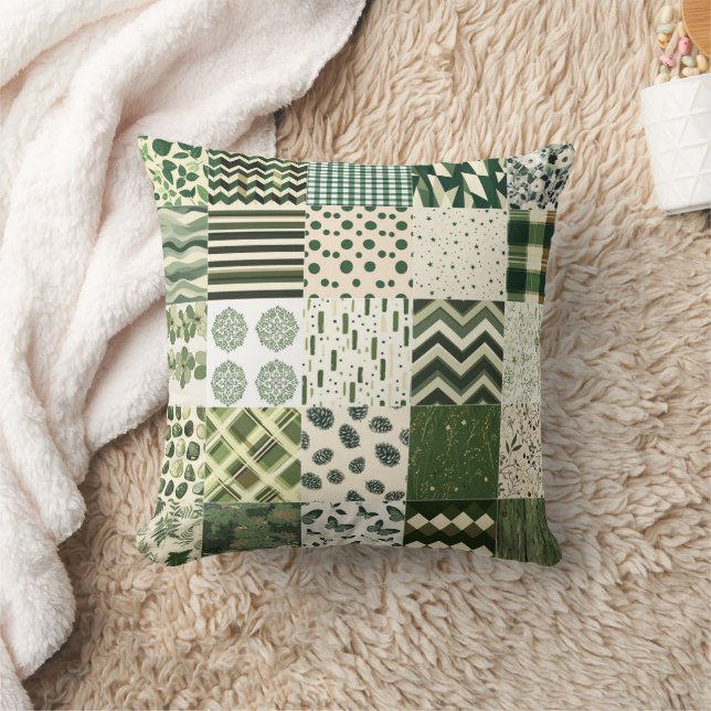 All Nature Green Cheat Quilt Muster 2025 Kissen (Decke)