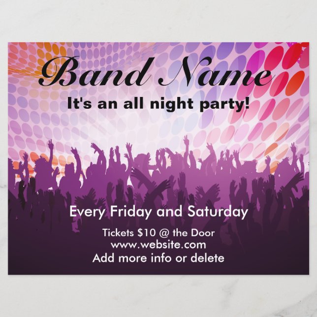 All Night PartyConcert Flyer (Vorne)