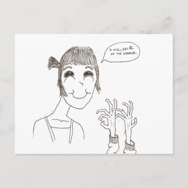 All of the Hummus Postkarte (Vorderseite)