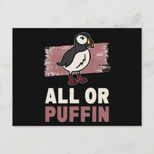 All Or Puffin Puffin Postkarte