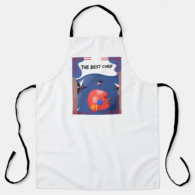 All-Over Print Apron for Dad Schürze (Vorderseite)