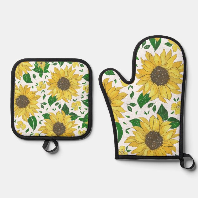 All-Over Print Apron, Medium 26"x30 Ofenhandschuh & Topflappen-Set (Vorderseite)