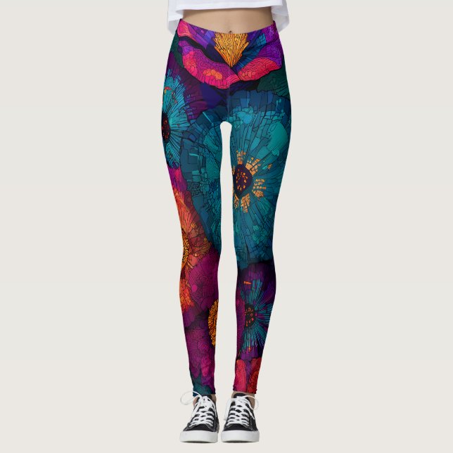 All-Over Print Leggings (Vorderseite)
