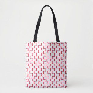 All-Over-Print Rotes geometrisches bemaltes Muster